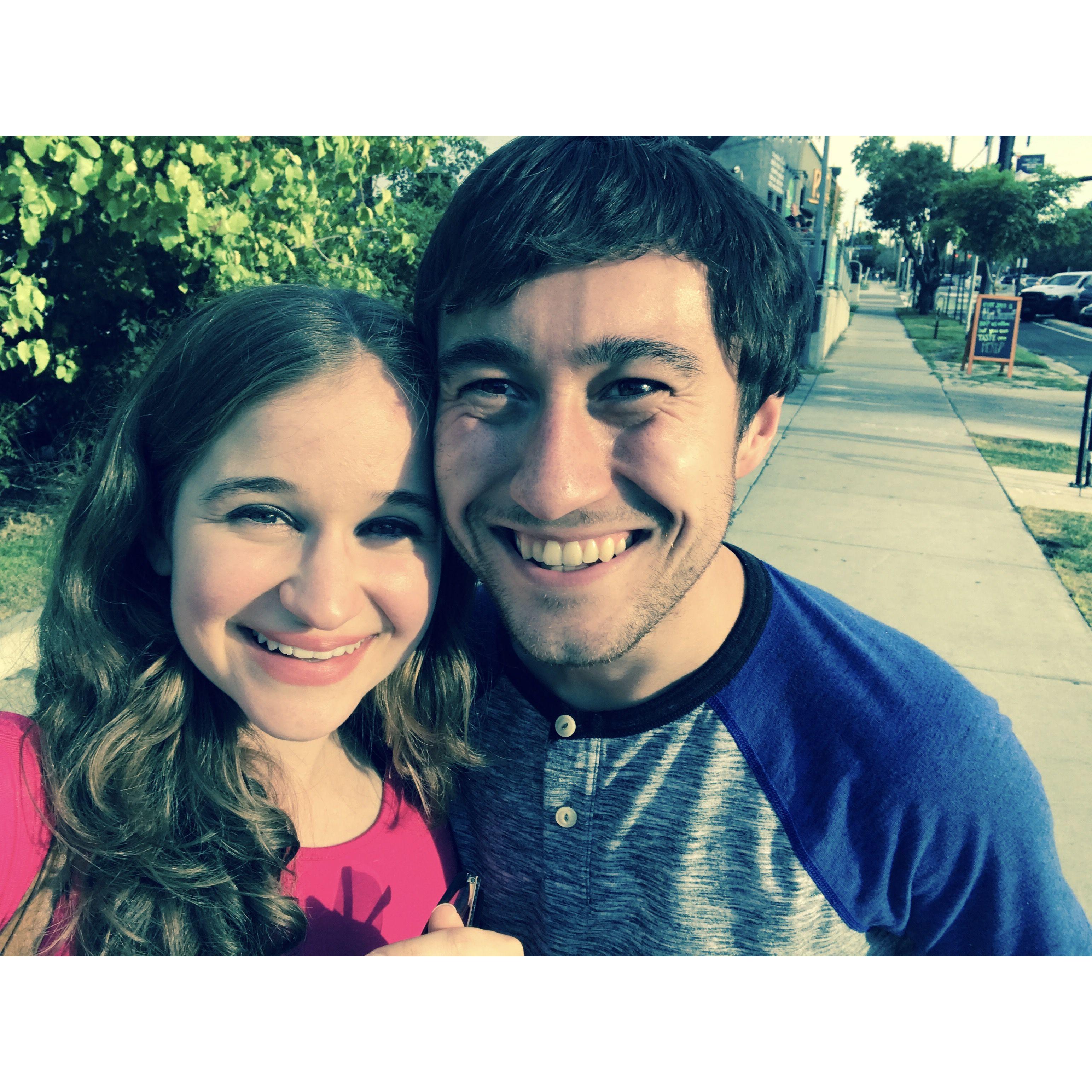 Brett visiting Heather in Salt Lake City, Utah