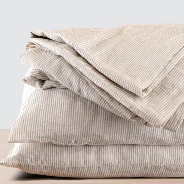 Stonewashed Linen Sheet Set