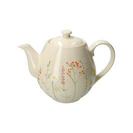 Teapot, stoneware, botanical 1.8 liters