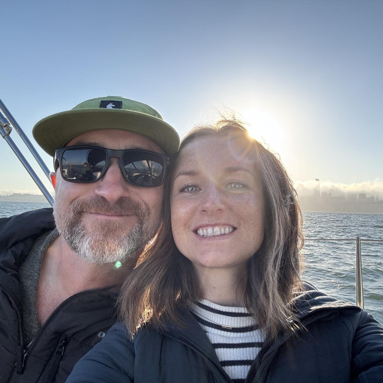 We’re on a boat!