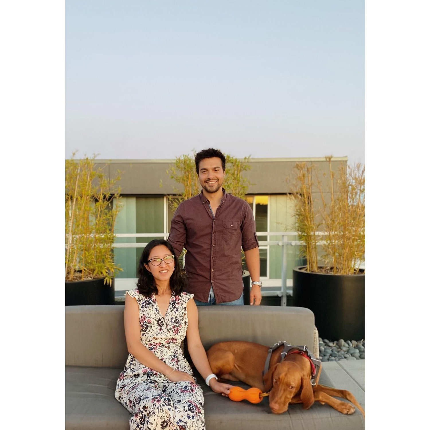 One of our first summers in Seattle, enjoying an evening with friends