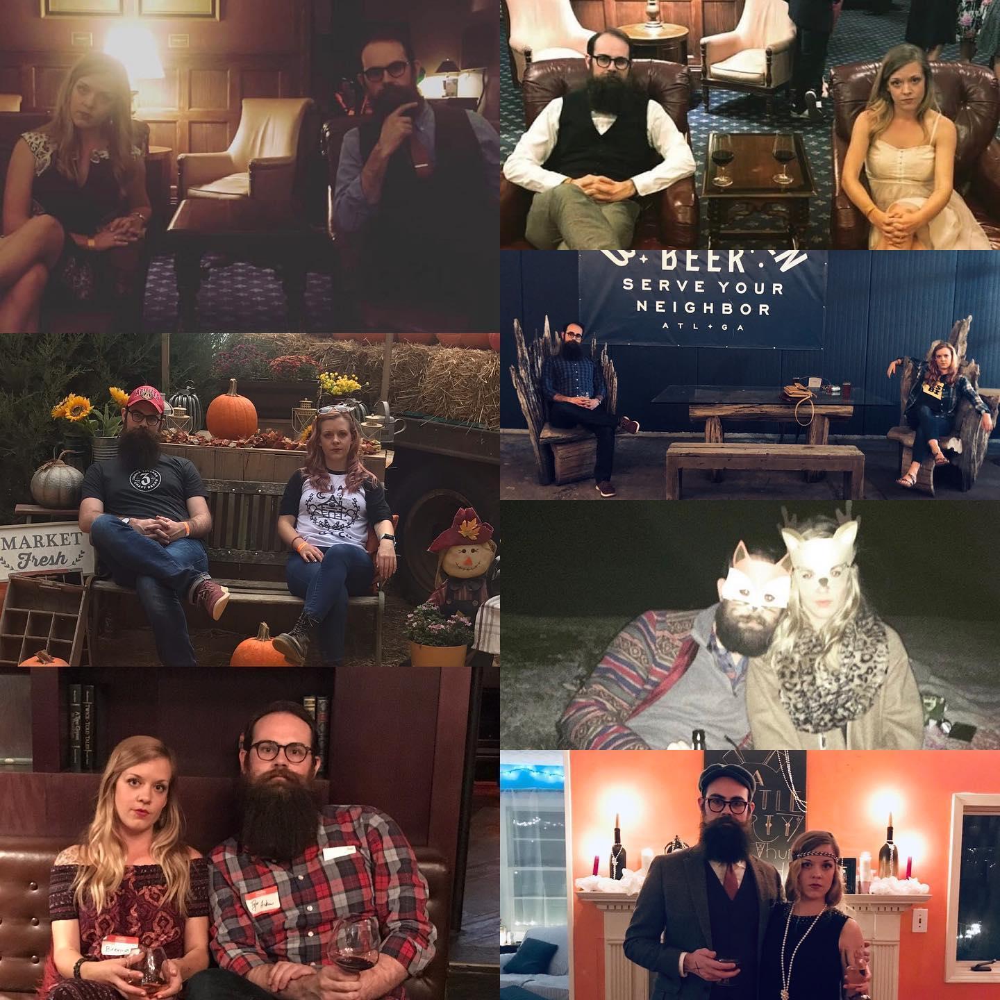 Our favorite tradition - taking serious photos through the years. Look for a display at our wedding!