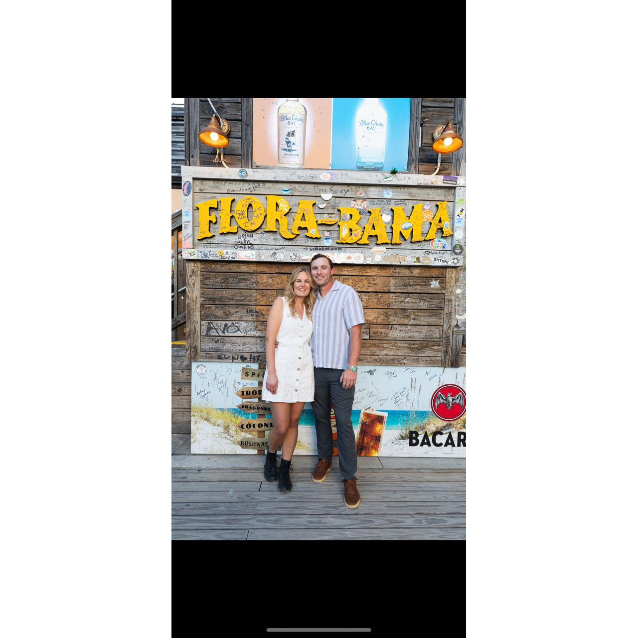 We took engagement photos in a very special place to us on Perdido Key