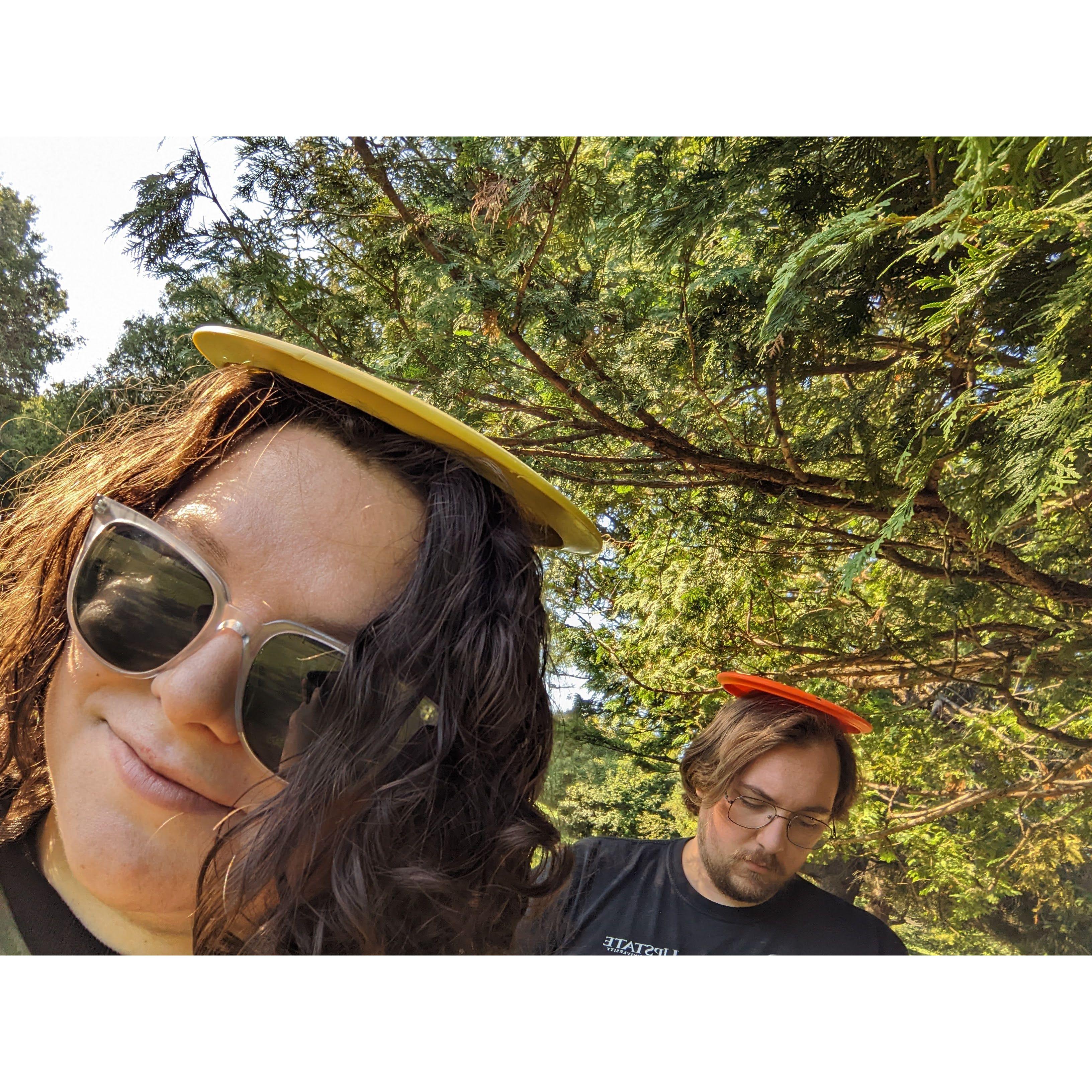One of many disc golf dates