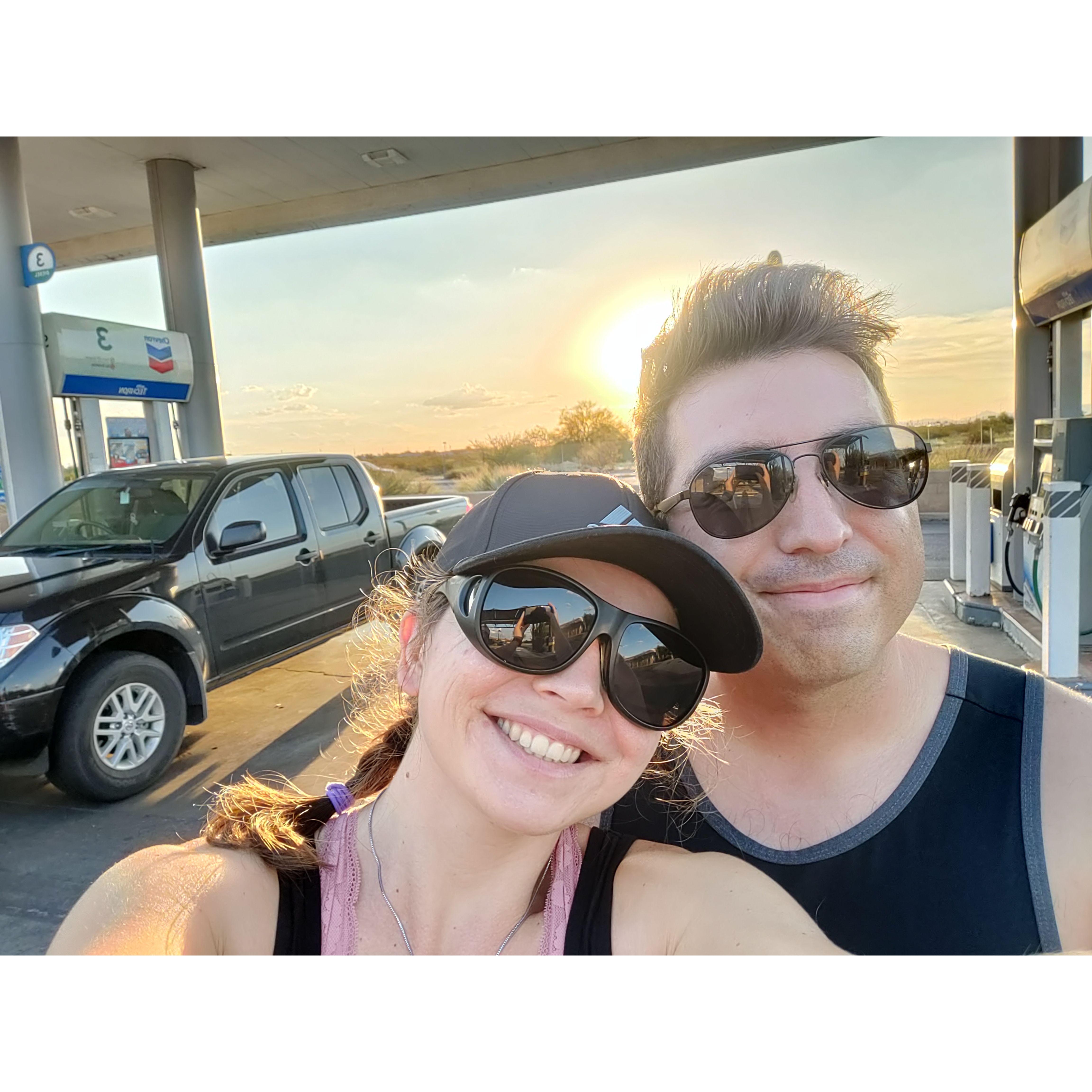 One of our many road trips into the desert