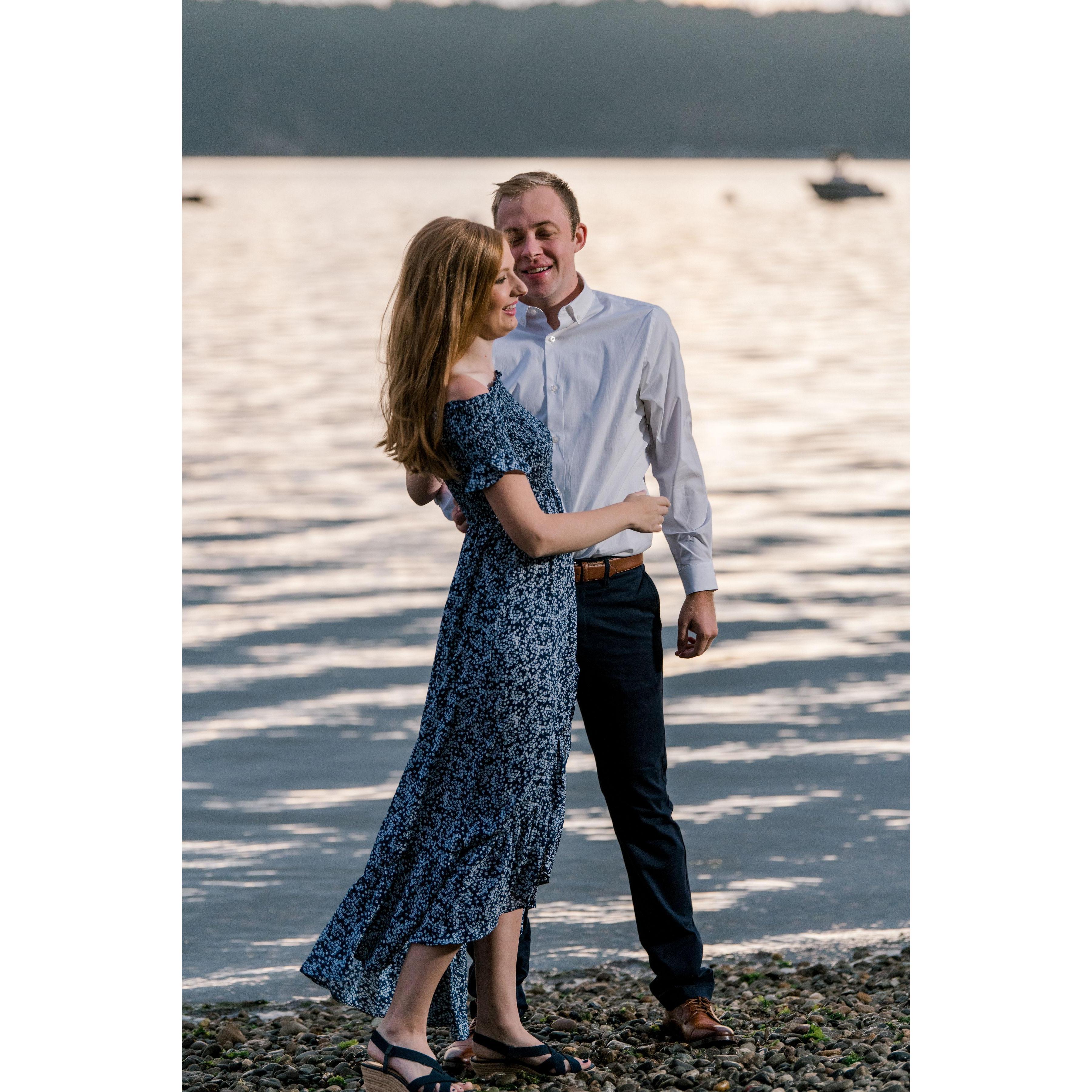 Engagement photos at Camano