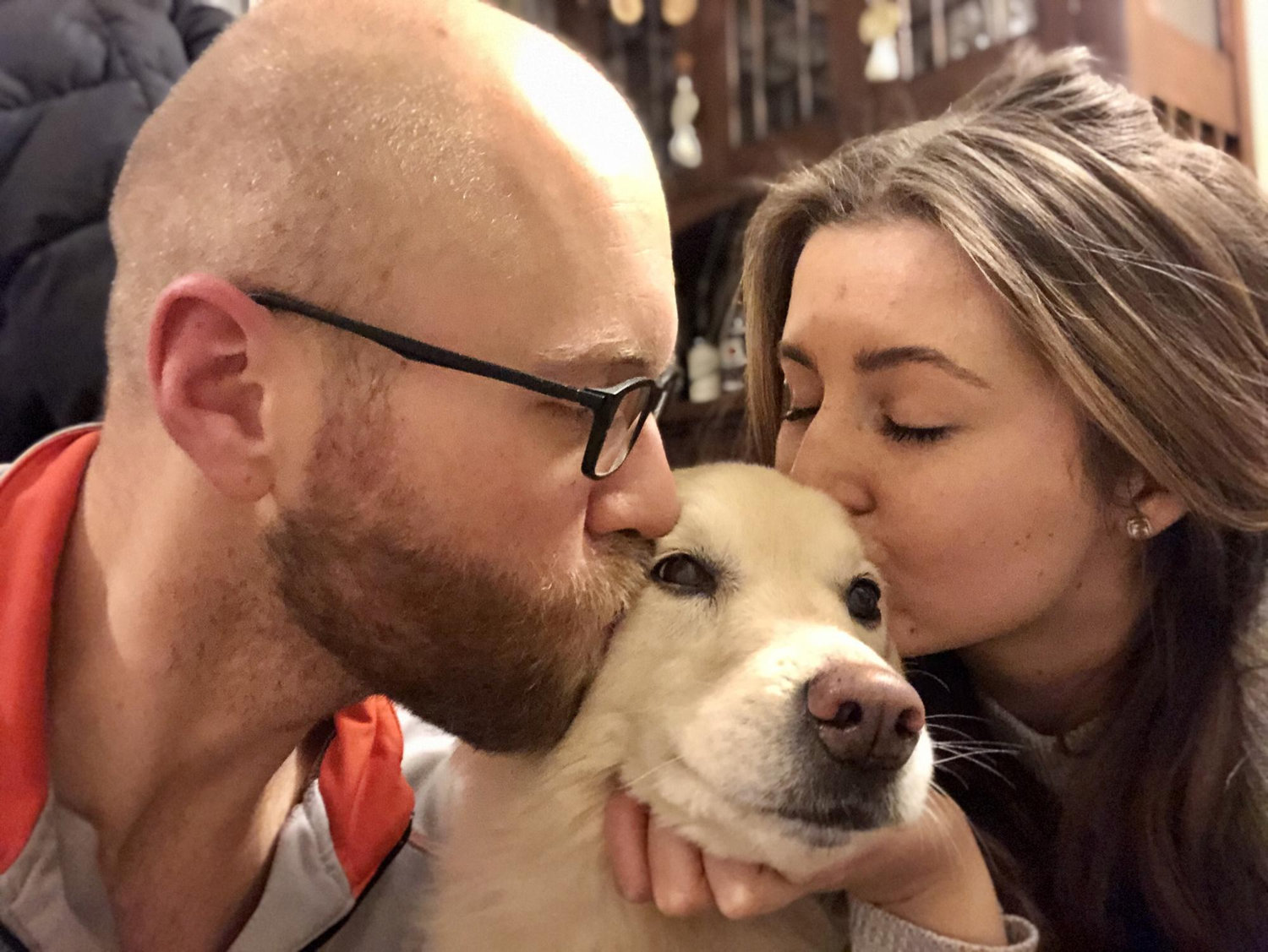 Our New Year’s Eve kiss!