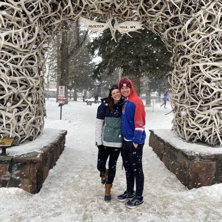Annual Jackson Hole, WY Ski Trip - February 2023 (one of our first photos together... even though we'd been talking 6+ months)