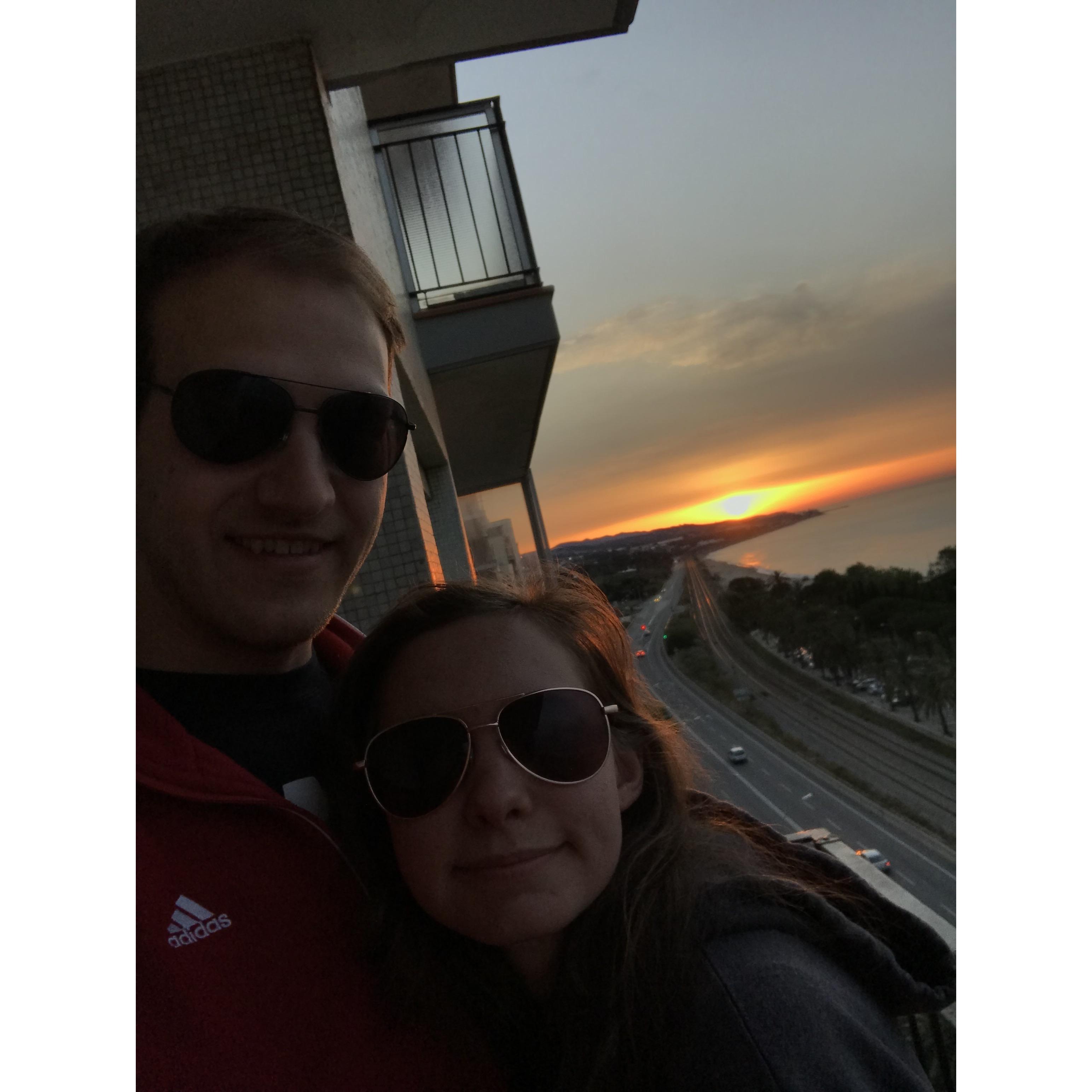 Sunrise over the Mediterranean Sea