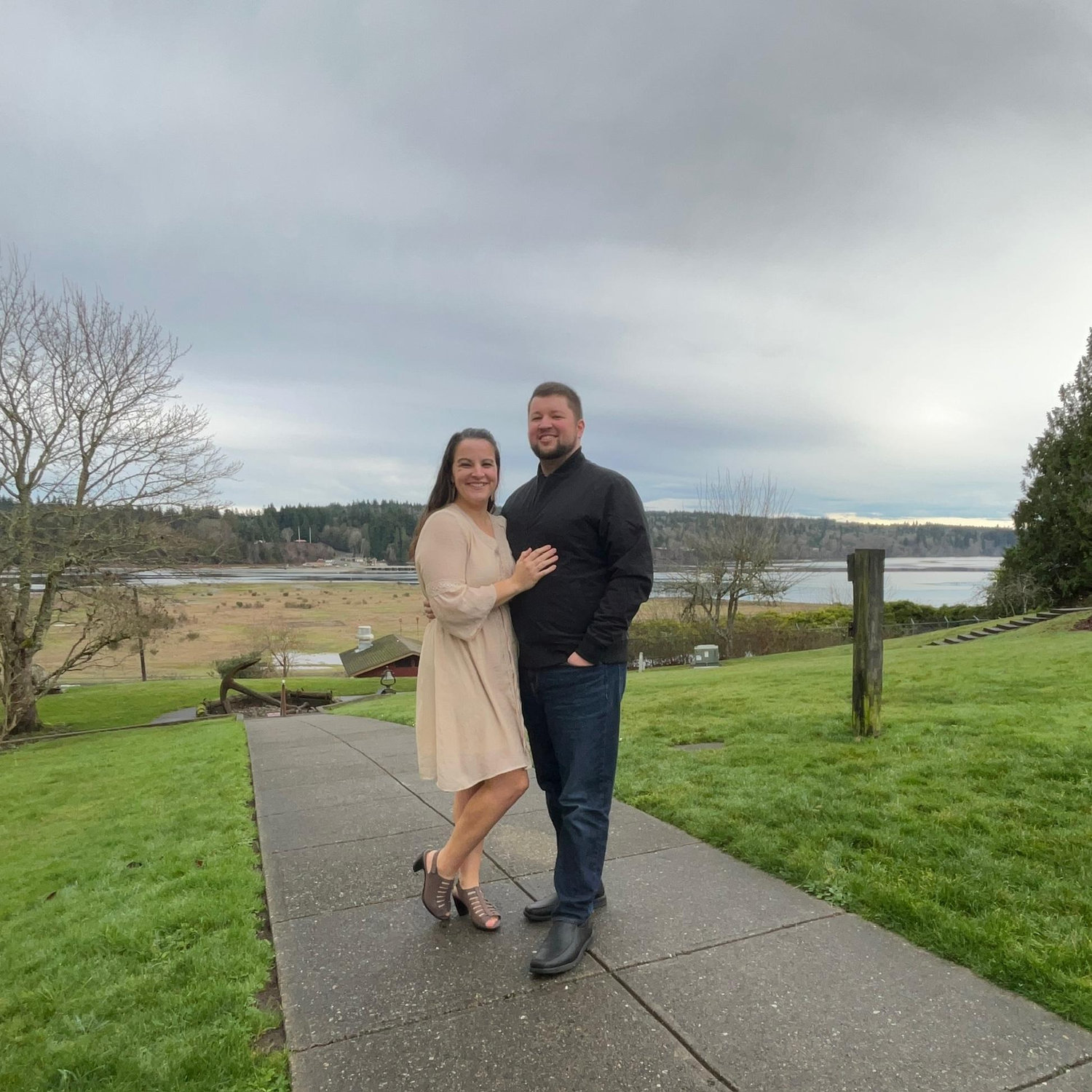First wedding together. Celebrating Mr. & Mrs. Davis in Port Gamble.
