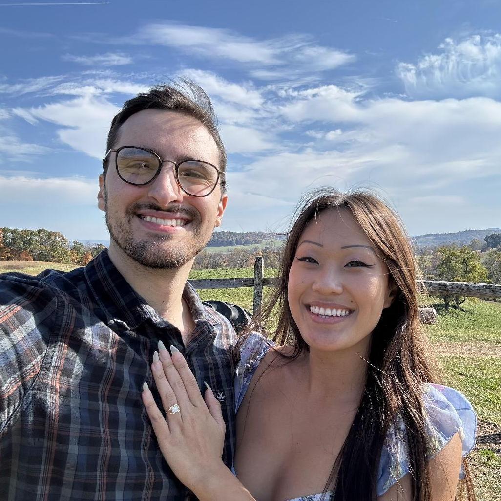 The day Zoe said "Yes" at Sky Meadows State Park.