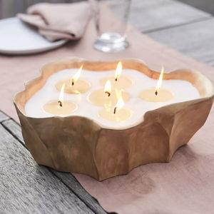 Teak Bowl Candle, Citronella