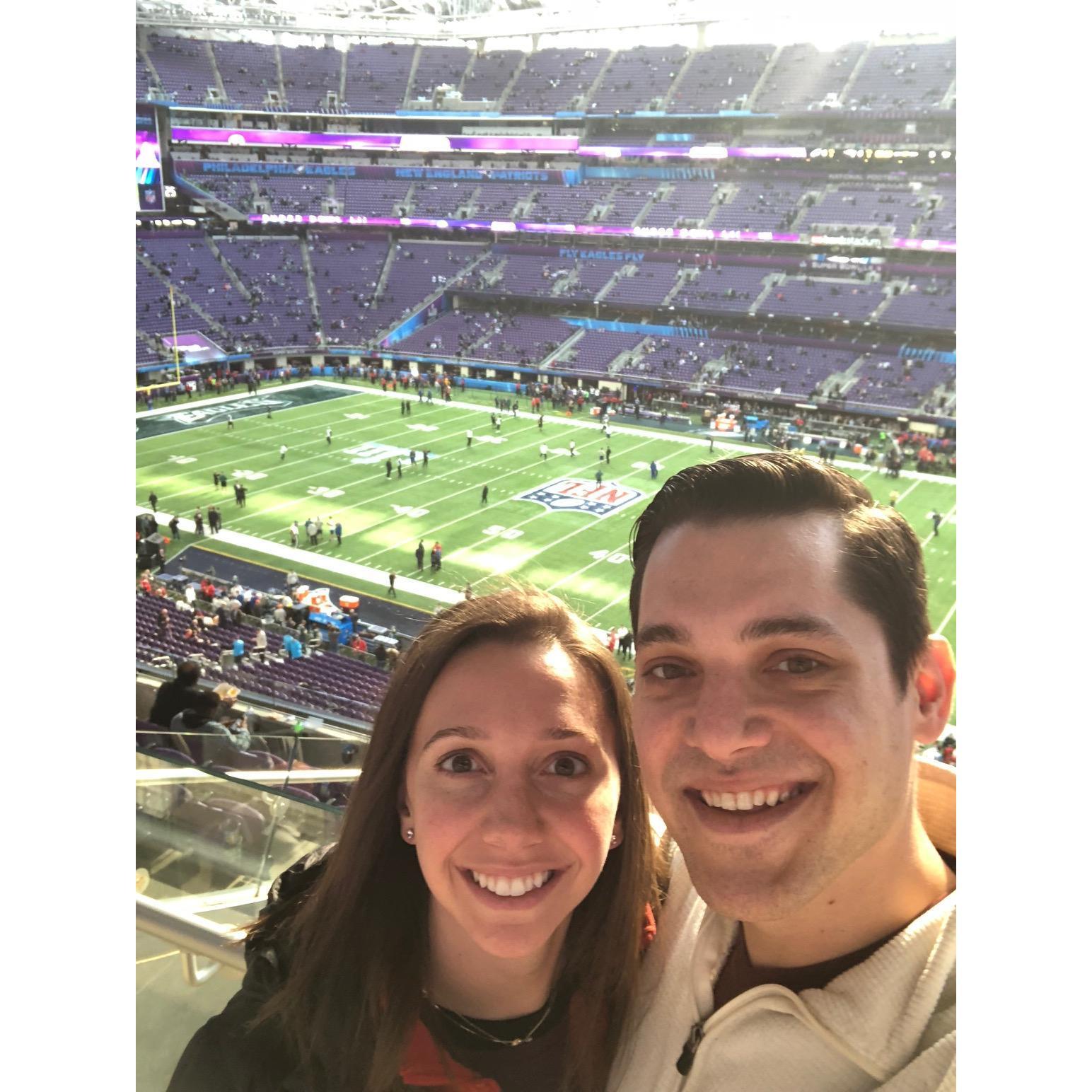 Coming to you live (not really, it was in February 2018) from the SUPERBOWL!