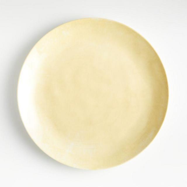 Zia Melamine Pale Yellow Dinner Plate