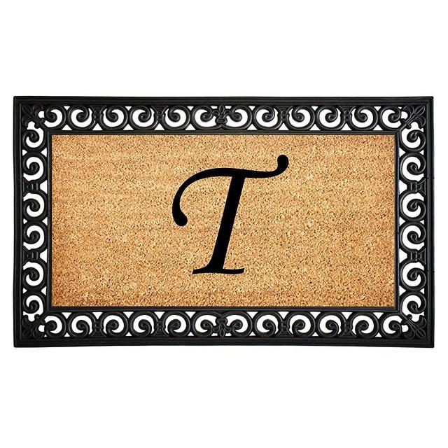 Calloway Mills AZ104131830T Gabriel Monogram Doormat, Letter T
