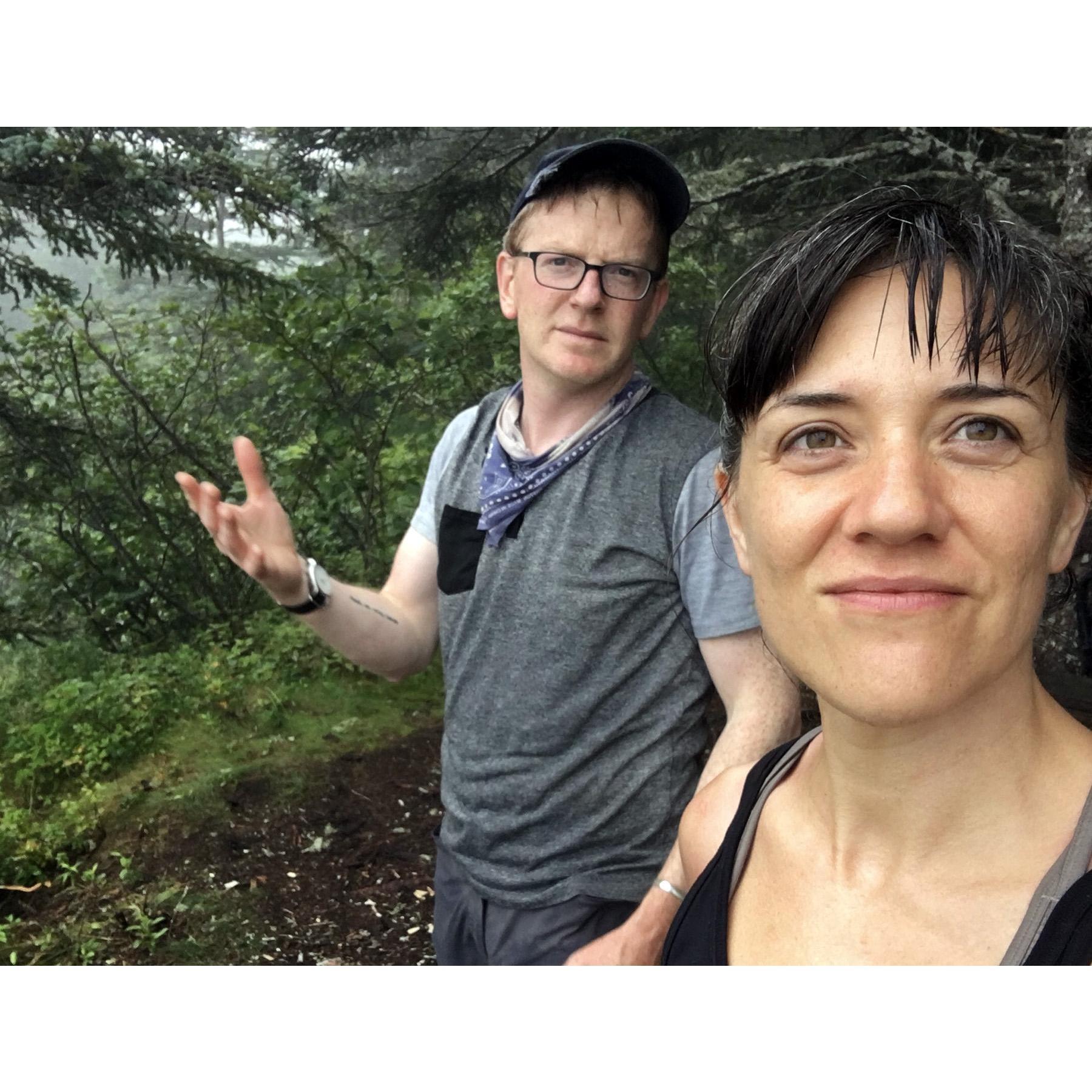 we hiked the cutler coast! it was rainy