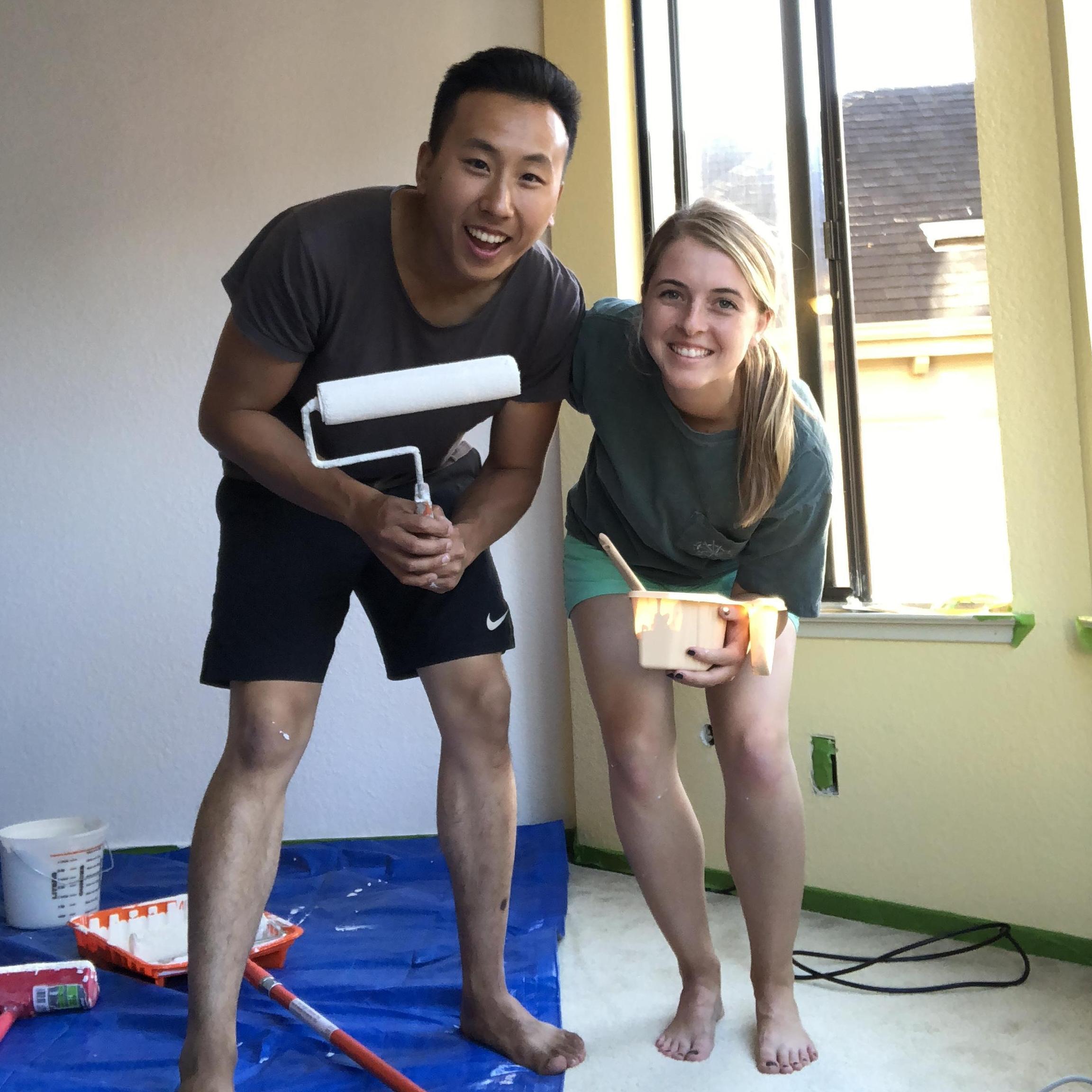 Painting our future apartment together :)