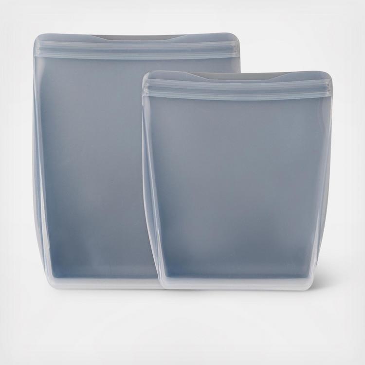 Silicone Reusable Food Storage Bags (Set of 6) (2 Large 50oz + 4