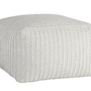 Bubble Dot Pouf, Light Grey
