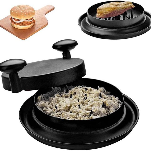 Chicken Shredder Shred Machine Meat Shredder Meat Shredding Tool with Handles and Non-Skid Base Suitable for Pulled Pork Red Beef and Chicken 1pc 8inch Black