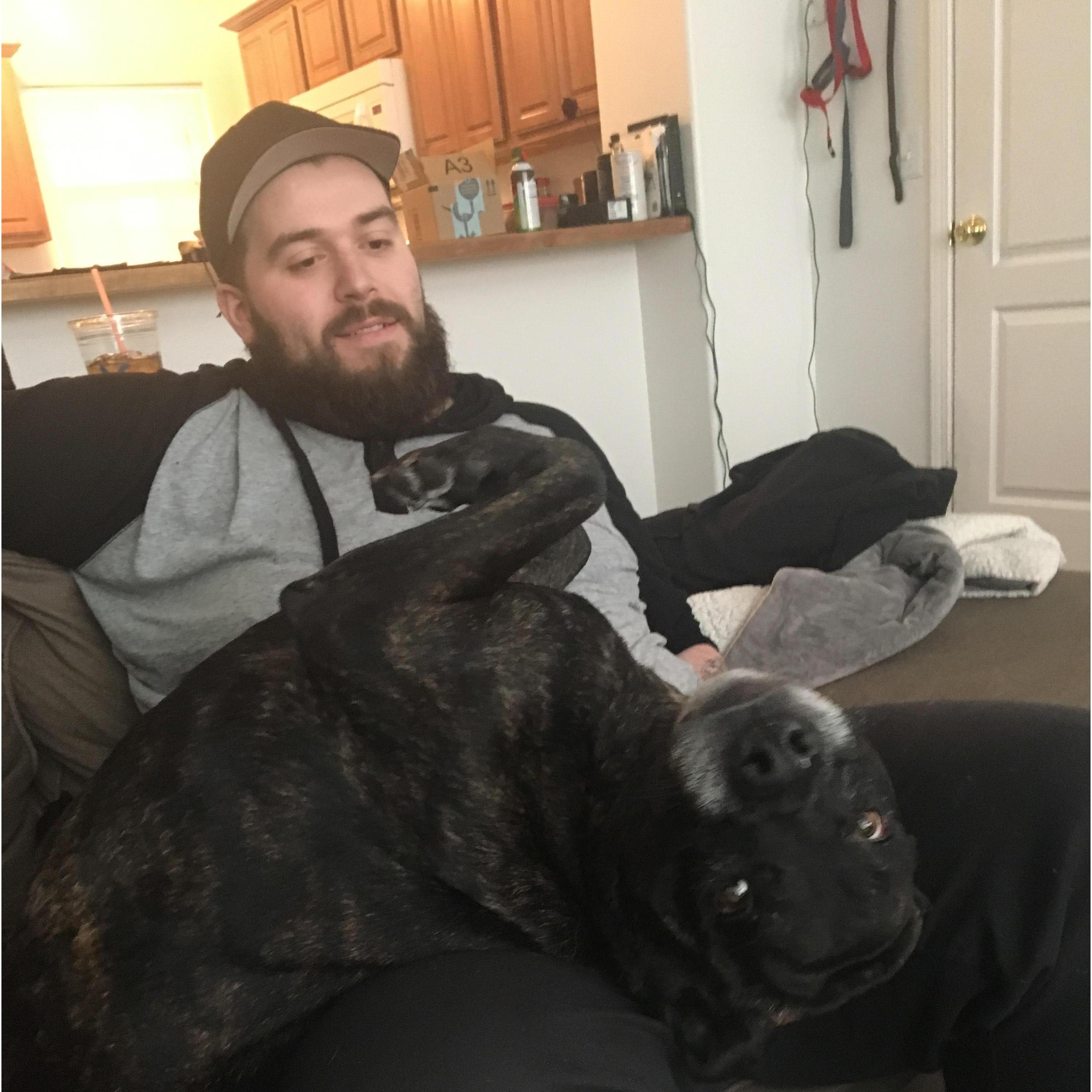 Zack and Rex goofing around