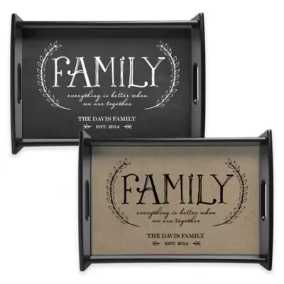"Family" Handled Serving Tray