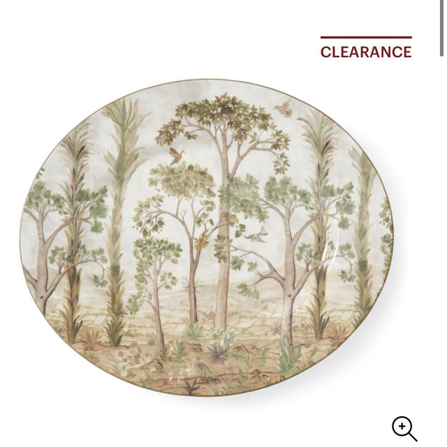 Kit Kemp Tall Trees Oval Platter