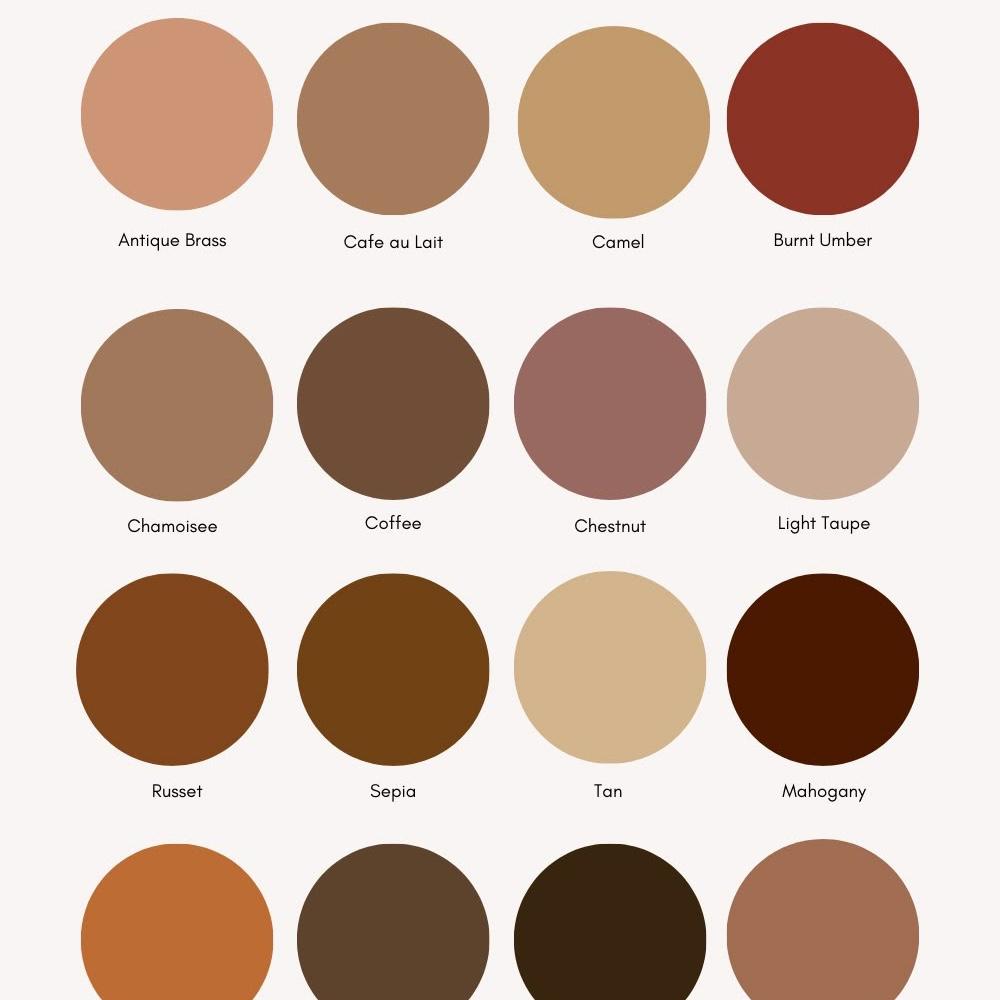 Shades of brown options 🤎