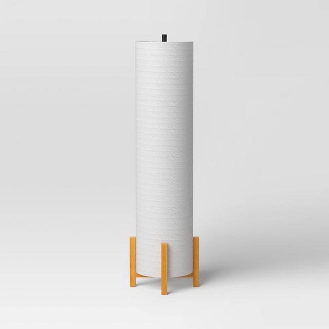 Paper Floor Lamp Natural Wood - Room Essentials™