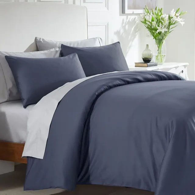 Natural 100% Cotton Duvet Cover - Premium 400 Thread Count