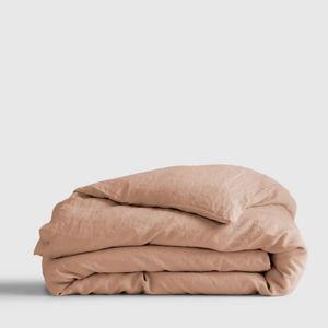 Linen Duvet Cover | Quince in Desert Sunset, Size Queen