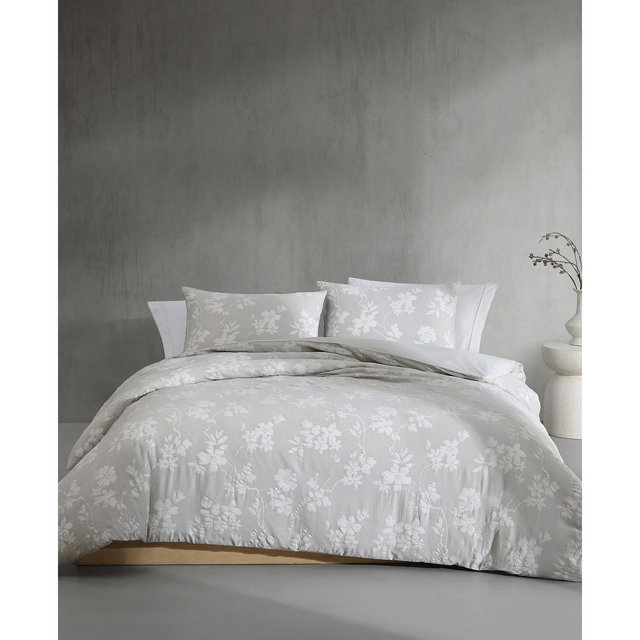 Calvin Klein Spring Branches Cotton Jacquard 3-Pc. Comforter Set, King