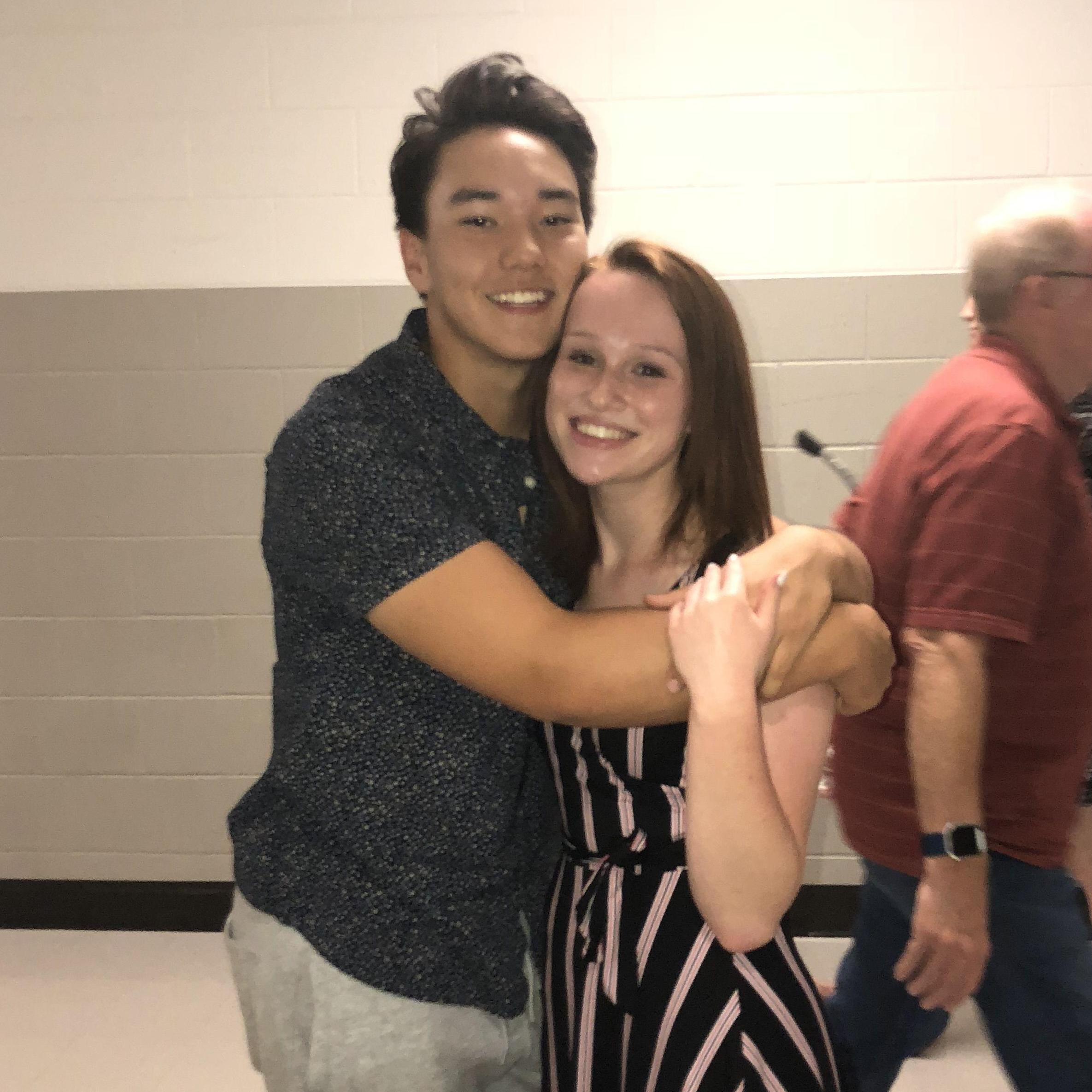 Our very first photo together as a couple in 2018!