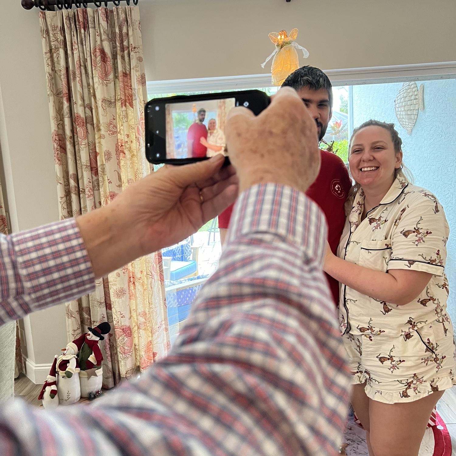 Robert and Chloe took lots of pictures Christmas 2023! Our first Christmas engaged!
