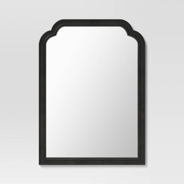 30" x 42" French Country Wall Mirror Black - Threshold™