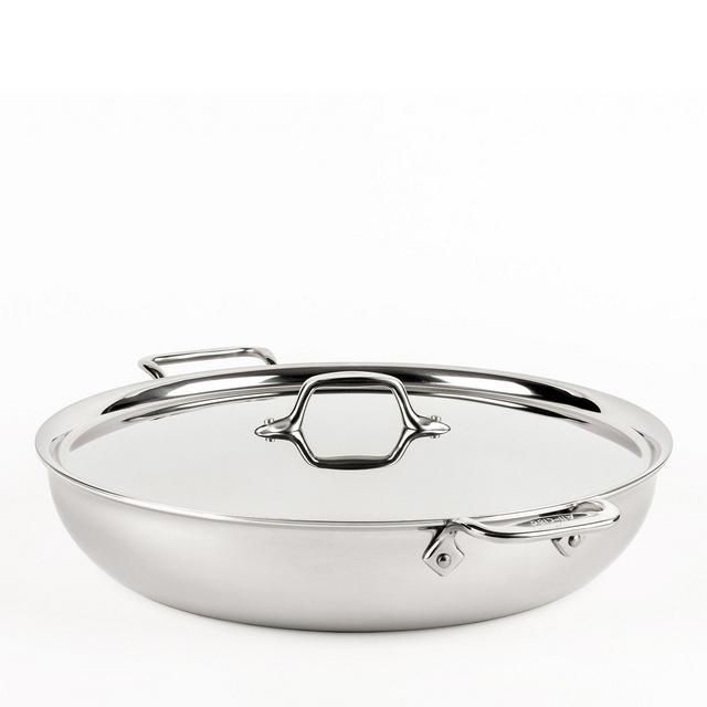 All-Clad D3 Stainless Steel 3-Ply Bonded 7-Quart Sunday Supper Pan with Lid