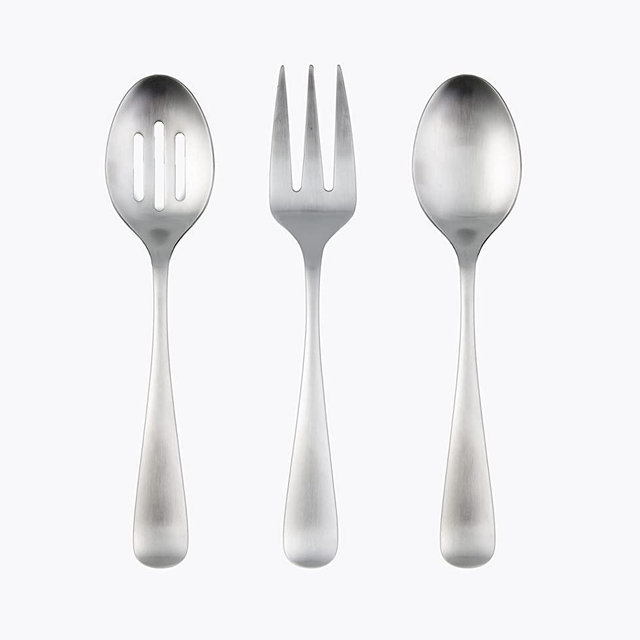 Cambridge Silversmiths Rhiannon Satin 3-Piece Hostess Set,Silver