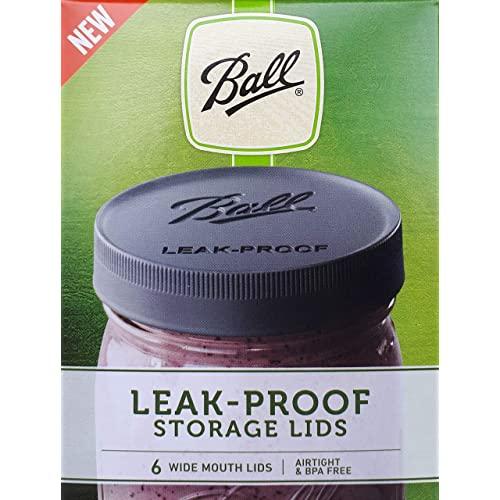 Ball Mason Jar Lids - Regular Mouth (Mason Jar Caps) - Leak Proof (Wide)