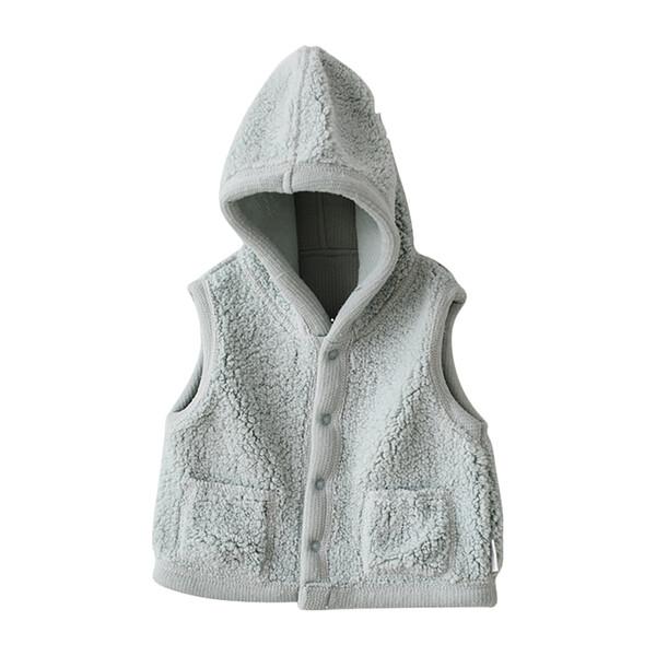 Fluffy Green Vest