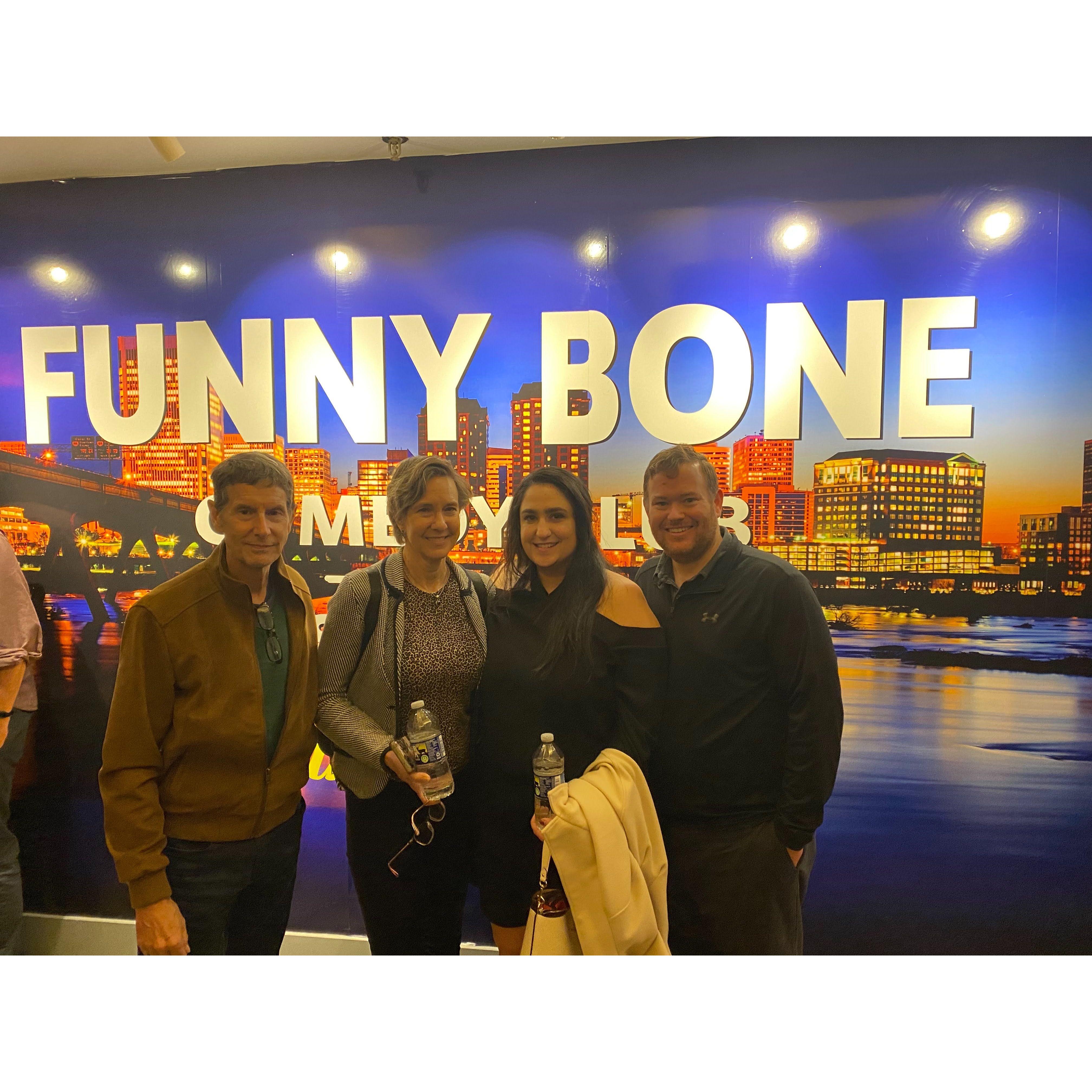 Richmond, VA with the Gasper family and comedy shows!