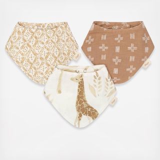 Kendi Assorted Muslin Bib, Set of 3