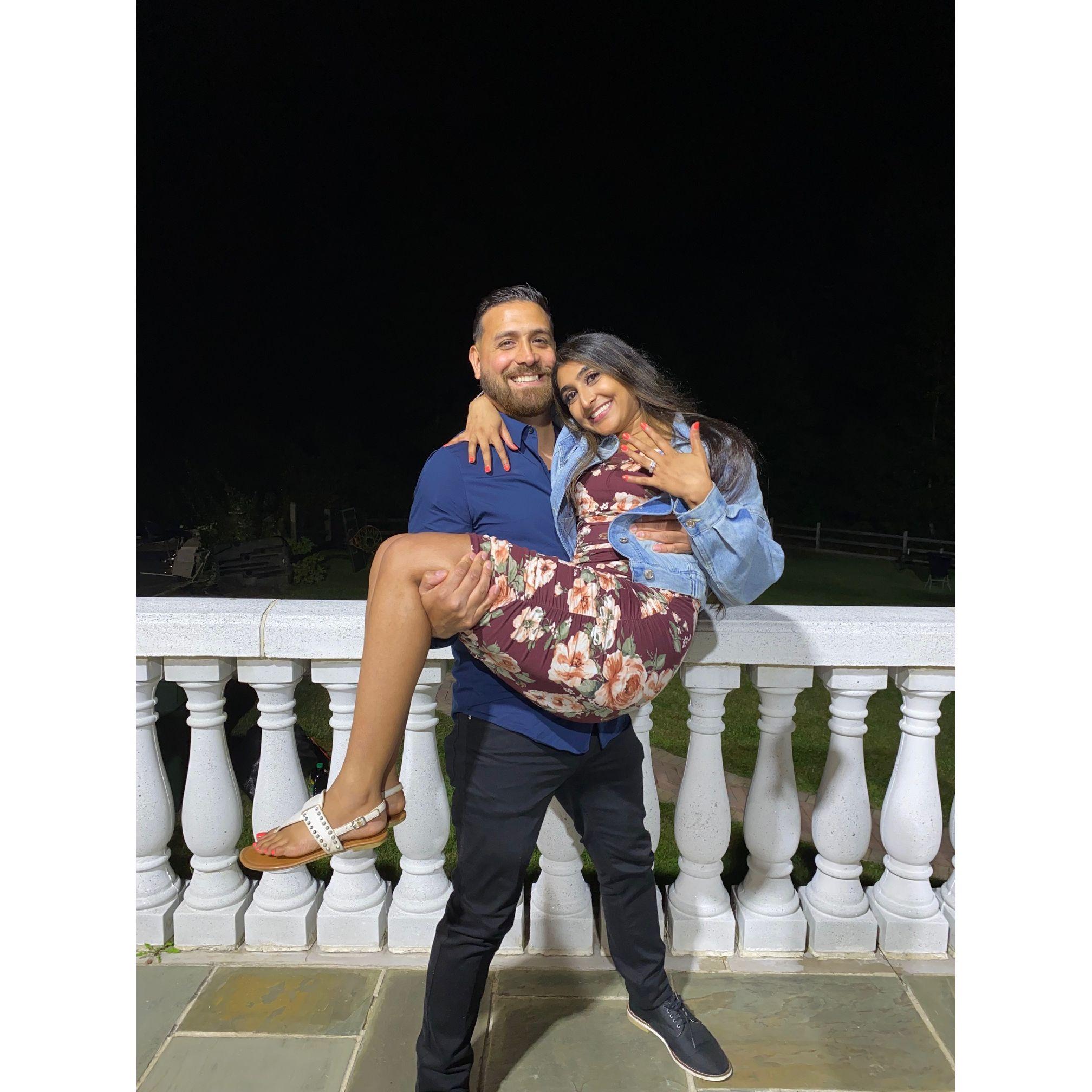 The day he proposed!