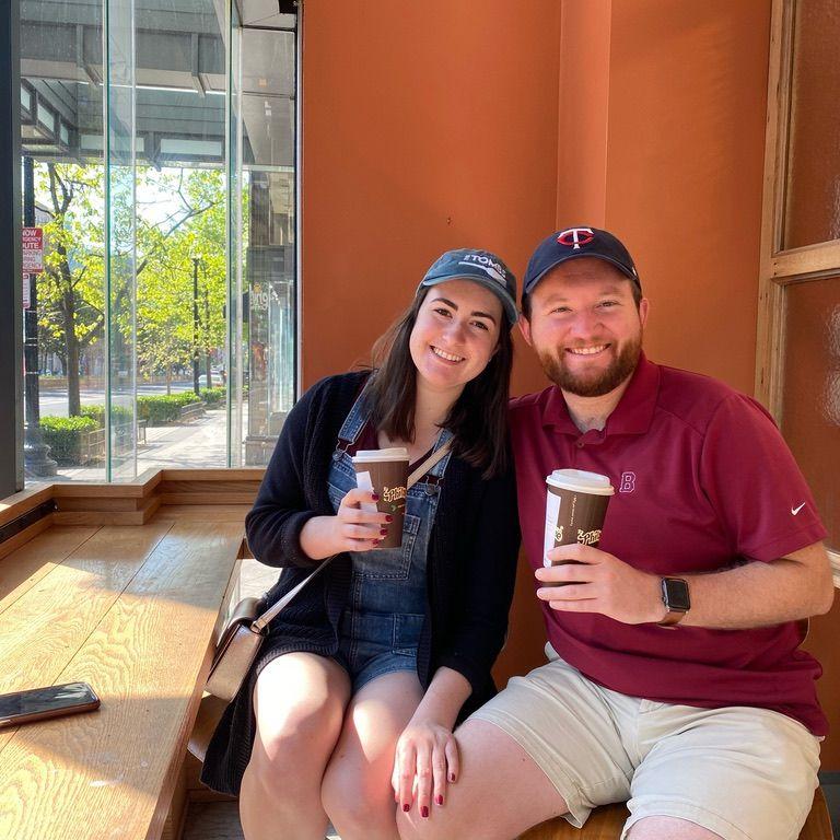 One last visit to our exact first date spot, the now-closed Philz Coffee in Dupont Circle