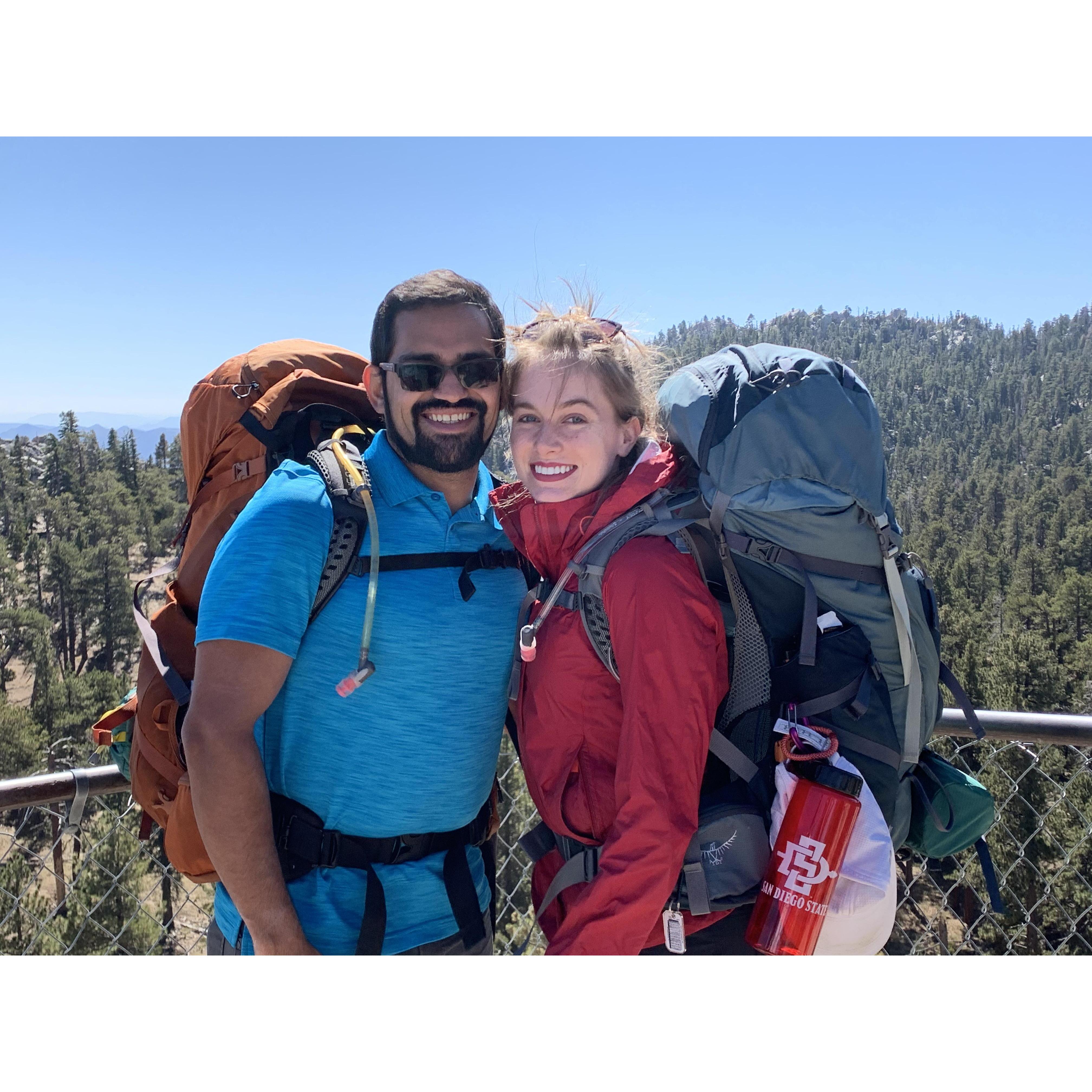 We became obsessed with backpacking last year and celebrated Oscar's 30th birthday at the top of Mt. San Jacinto!