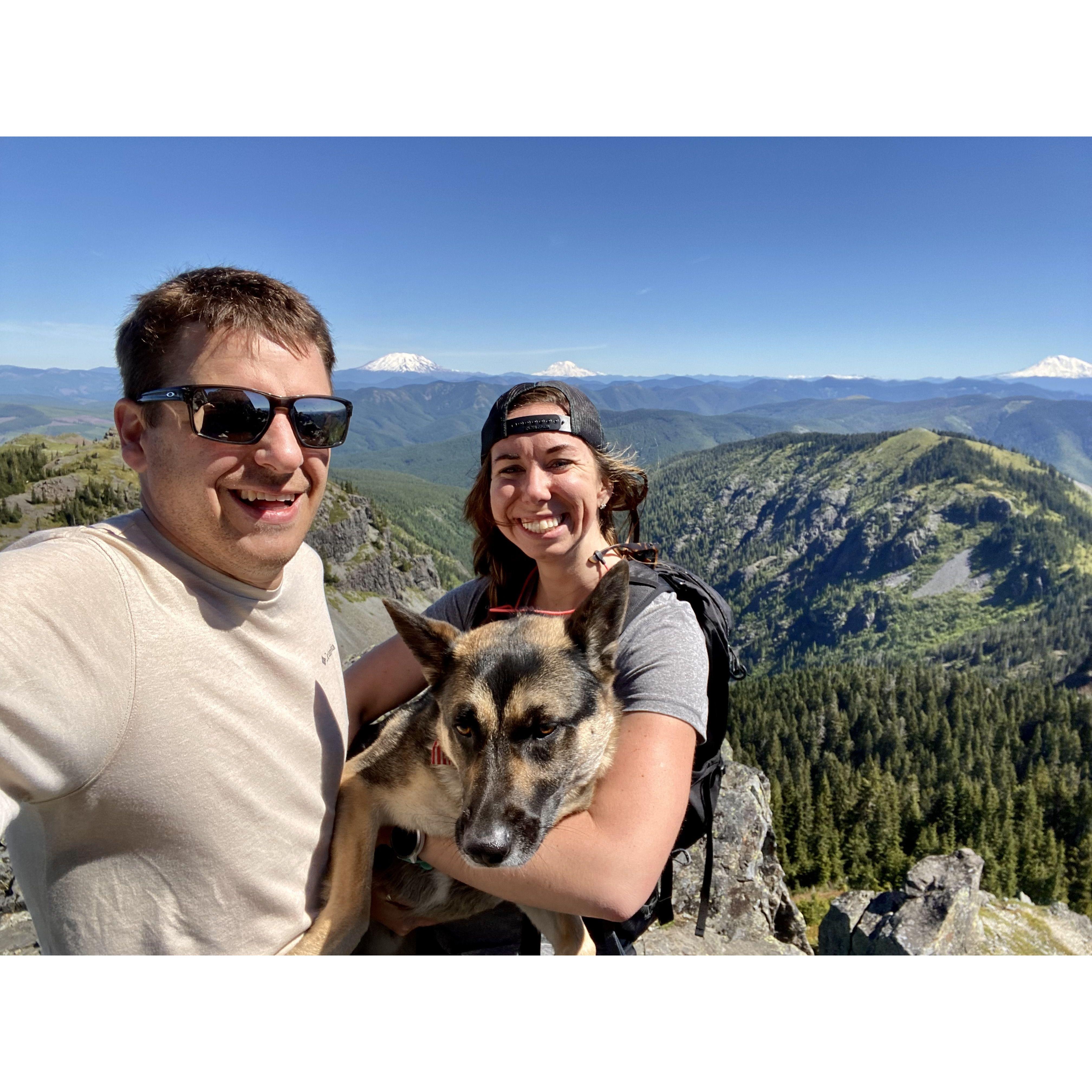 Despite his facial expression, Atlas loves being on the trails, usually leading them up the mountain.