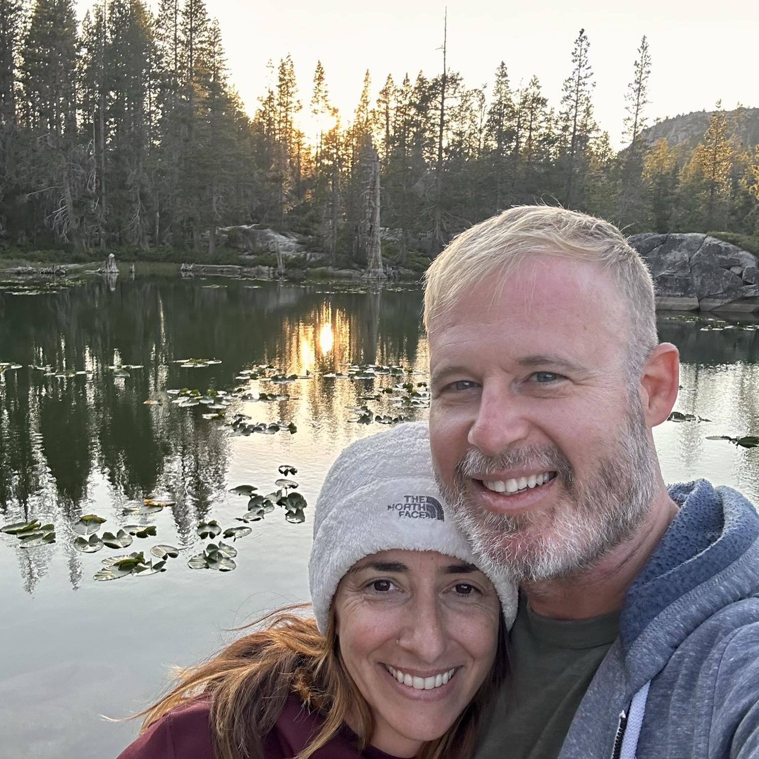 Spider Lake - moments after saying Yes
