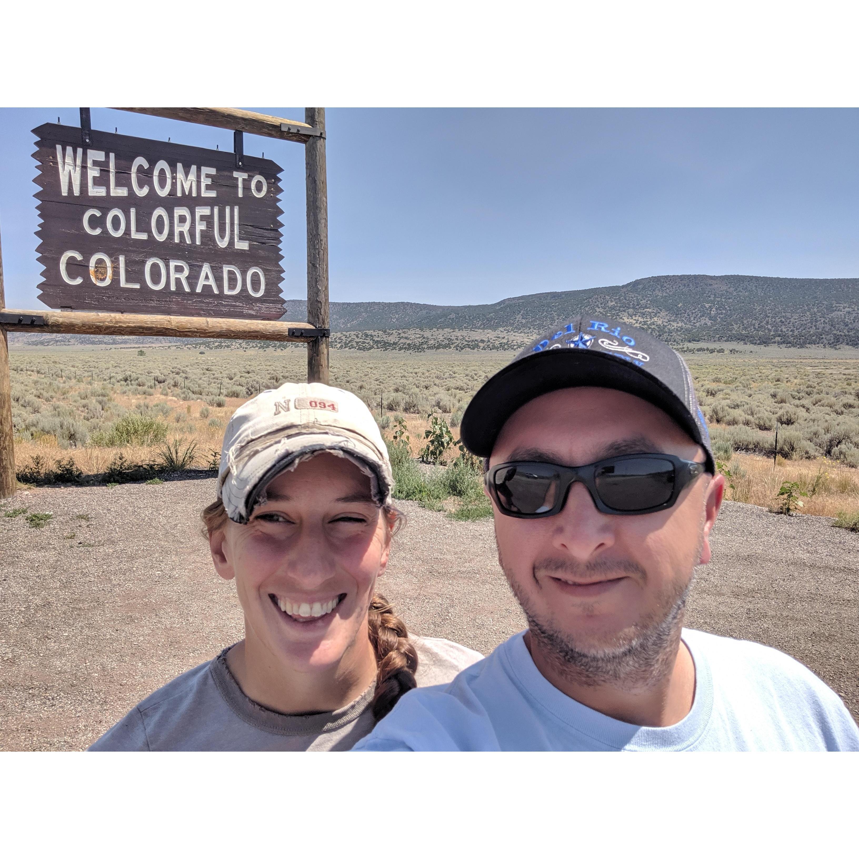 At the Colorado/New Mexico Border