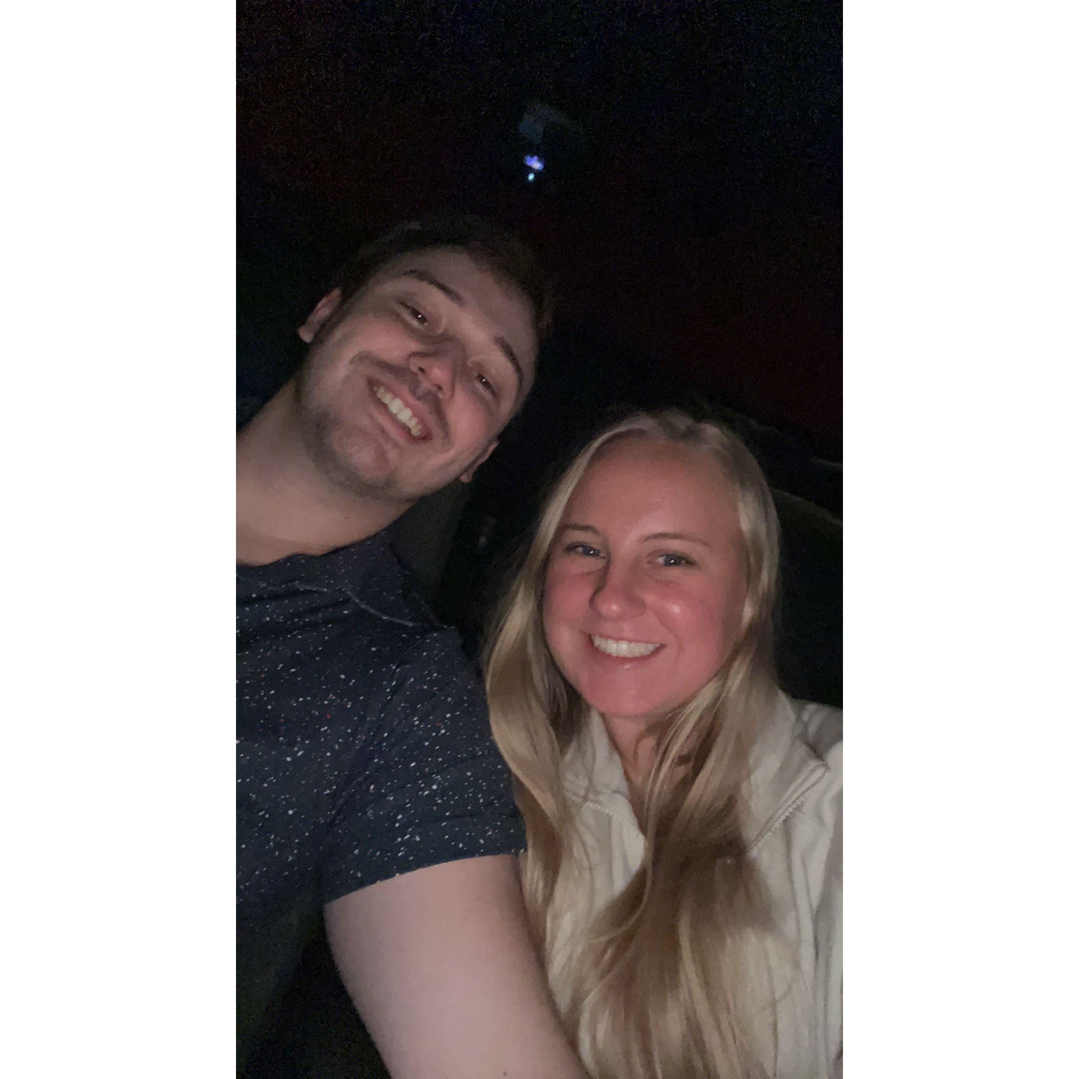 The night before we got engaged!