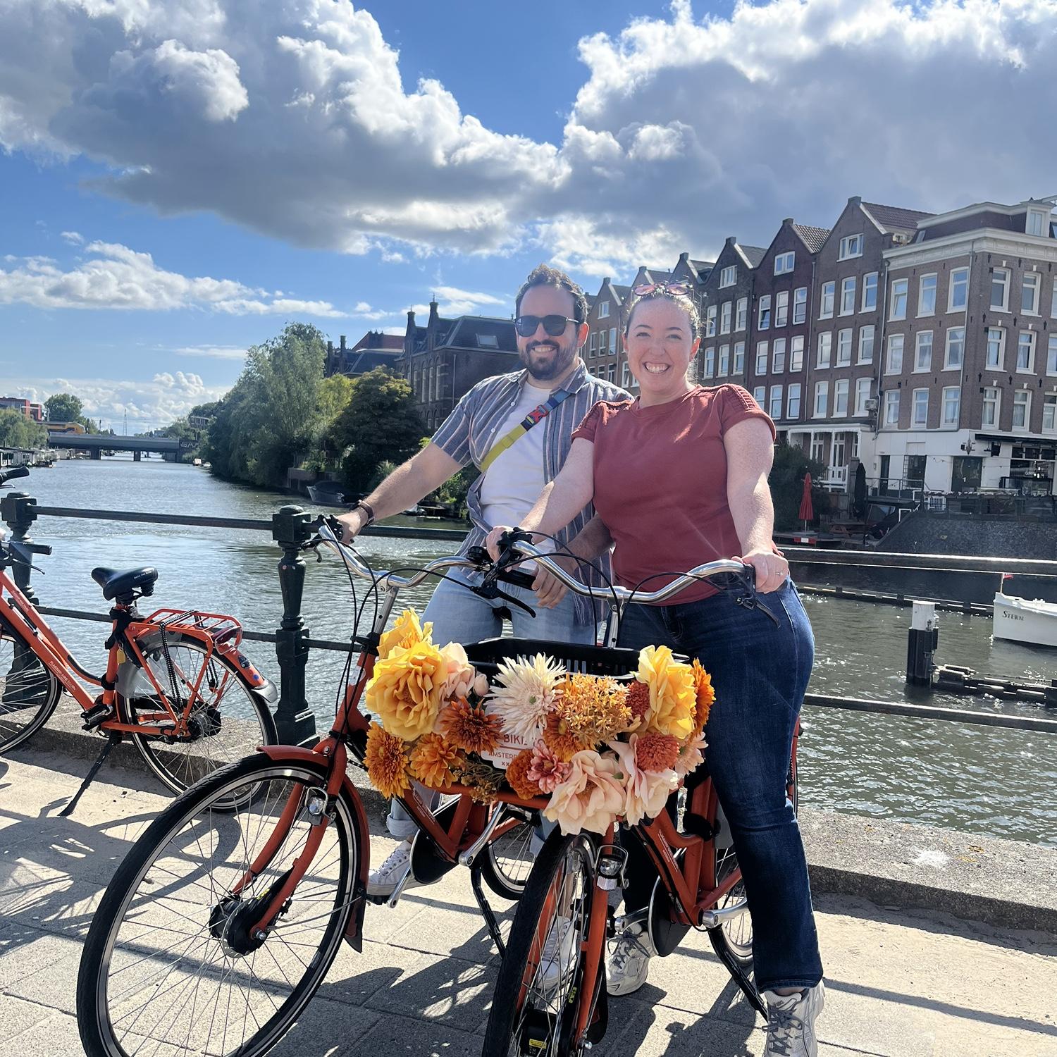 Bike tour in Amsterdam! We had so much fun we bought bikes once we got home!