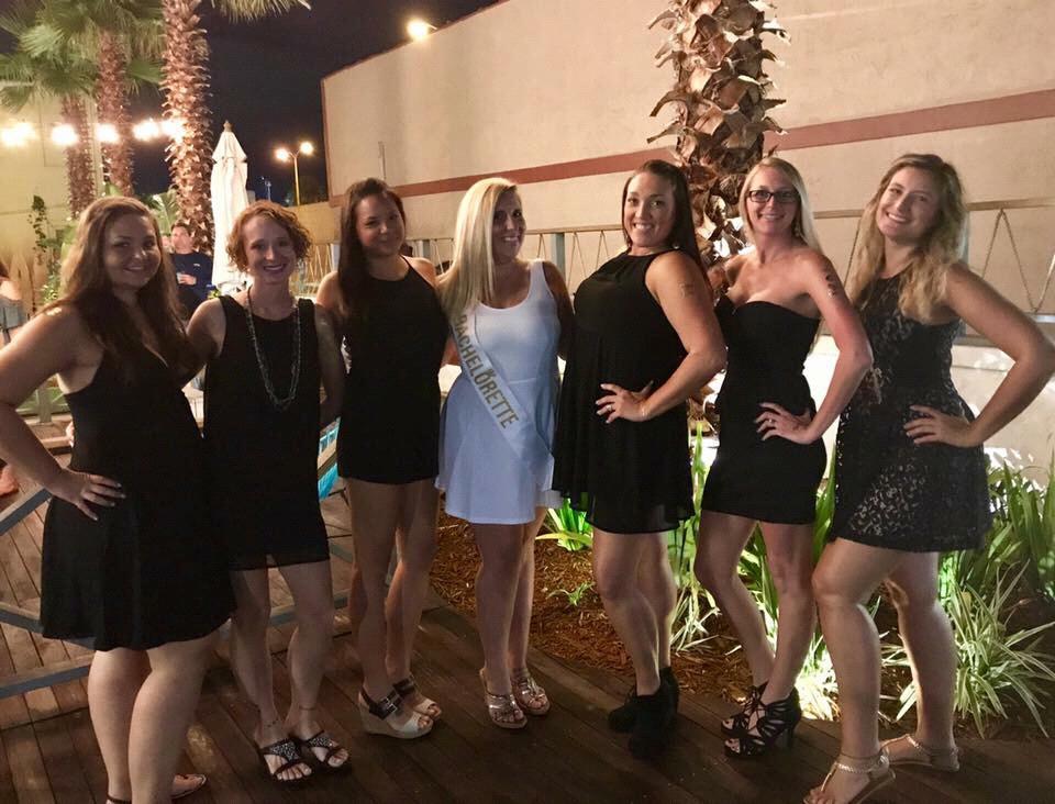 Bachelorette with the bridal party